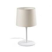 64310-05 CONGA WHITE TABLE LAMP BEIGE LAMPSHADE ø250*200*ø2 настольная лампа Faro barcelona