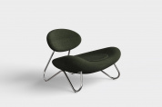 Meadow lounge chair Barnum 9/Chrome Woud, кресло