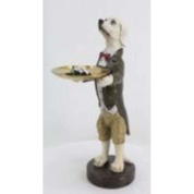 56919 Gentleman Dog Tray 43cm Kare design статуэтка