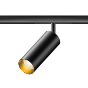 магнитный трековый прожектор с чёрным матовым цилиндрическим корпусом