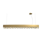 подвесной светильник с золотым основанием и стеклянными элементами