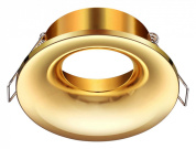 встраиваемый потолочный светильник круглый золотой