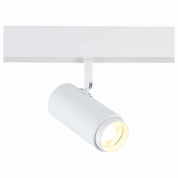 трековый прожектор на штанге с поворотным модулем белого цвета 48V