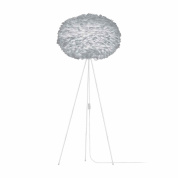 торшер с абажуром из перьев на треноге