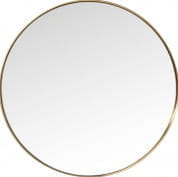 82718 Зеркальная кривая круглая латунь Ø100см Kare Design
