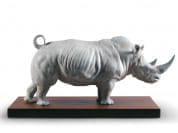 WHITE RHINO Фарфоровый декоративный предмет Lladro 1009285