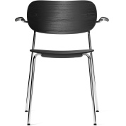 71145-004346 Audo Copenhagen Co Chair Хромированные ножки, сиденье + спинка + подлокотники из черного дуба