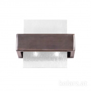 Kolarz Rettangolo 6040.60261/W настенный светильник brunito brushed белый ширина 21cm высота 17cm 2 лампы g9