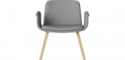 Palm upholstered lounge chair with armrest Bolia кресло