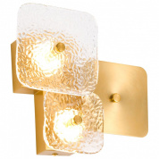 двухламповый накладной светильник с матовым стеклянным рассеивателем