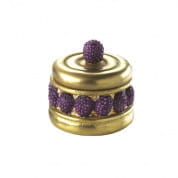 Chantilly ispahan cake scented candle - gold & fuchsia ароматическая свеча, Villari