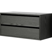 42044 New Works New Works Shelving System шкаф с выдвижными ящиками в отделке под черный ясень