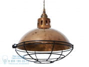 CHESTER CAGE LAMP INDUSTRIAL FACTORY Подвесной светильник ручной работы из металла Mullan Lighting MLP396ANTBRS