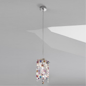 подвесной светильник цилиндрический хром