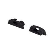 039589 Arlight Заглушка ARH-BENT-W18 BLACK с отверстием