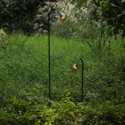 уличный торшер чёрный, подходит для сада