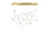 подвесной светильник с ажурным плафоном в форме ветвей