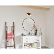 Stamos 14" 2 Light Vanity Light Black настенный светильник 55120BK Kichler