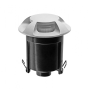 круглый встраиваемый в покрытие светильник с расширенной боковой подсветкой