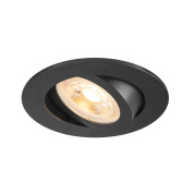 1007369 SLV NEW TRIA® 68 ROUND светильник встраиваемый для лампы LED GU10 10Вт макс., черный