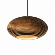 GP-141 Scraplight Graypants Подвесной светильник диск малый картон тёмный