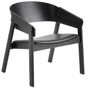 кресло для отдыха черное кожаное