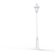 уличный фонарный столб белого цвета