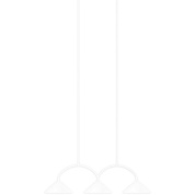 452008 Globen Lighting Curve подвесной светильник с тремя дугообразными плафонами белого цвета