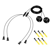 056259 Arlight Подвес LINE-6070 2x4m Set BLACK (Pad 9x2mm)