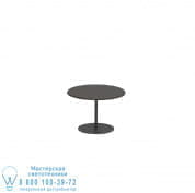 Приставной столик Butler 40 см круглый из нержавеющей стали с покрытием &amp; эмалированная столешница из камня LAVA Royal Botania