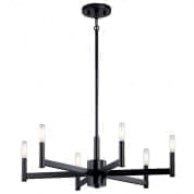 Erzo 6 Light Chandelier Black люстра 43859BK Kichler