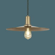 Sleek Flat Pendant - 15 Inch - Brass подвесной светильник Industville SL-FP15-B