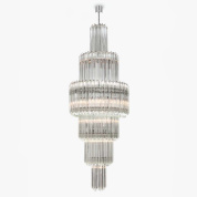 CL421-40 Bella Figura Column подвесная люстра с каскадным расположением цилиндрических стеклянных подвесок