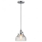 Avery 1 Light Bell Mini Pendant Chrome подвесной светильник 43850CH Kichler