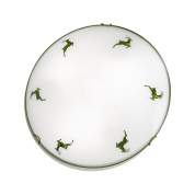 потолочный светильник круглый с латунным декором