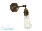 DABB MINIMALISTC VINTAGE WALL LIGHT Настенный светильник прямого света ручной работы Mullan Lighting MLWL168ANTBRS