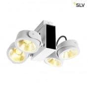 1001434 SLV TEC KALU 4 LED светильник накладной 60Вт с LED 3000К, 3800лм, 4х 24°, белый/ черный