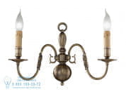 Flemish Настенный светильник из старинной бронзы Possoni Illuminazione 507/A2