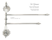 настенная перекладина для полотенец с декоративными наконечниками