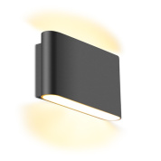 настенный светодиодный светильник вверх вниз с прямоугольным корпусом и двусторонним светораспределением