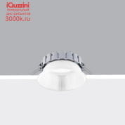 QV99 Easy Space iGuzzini Ø 225 mm - warm white - DALI - Transparent/Black