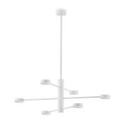 потолочный светильник с перекрестной конструкцией и LED-модулями белого цвета