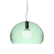 подвесной светильник куполообразной формы зелёного оттенка шалфея