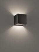 Laser Cube 10x10 Wall Lamp Matt Black настенный точечный светильник Studio Italia Design 036034