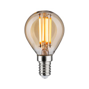 декоративная LED-лампа в форме груши из золотистого стекла