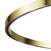 изогнутый шинопровод латунного цвета для магнитной трековой системы Flarity