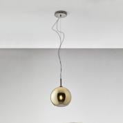 люстра дизайнерская золотая с кристаллами