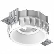 встраиваемый потолочный светильник круглый белый