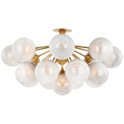 потолочный накладной светильник с шарообразными стеклянными плафонами