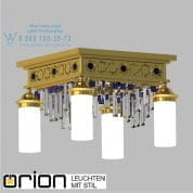 Потолочный светильник Orion ORIONtal DLU 1705/4 gold/Prisma blau